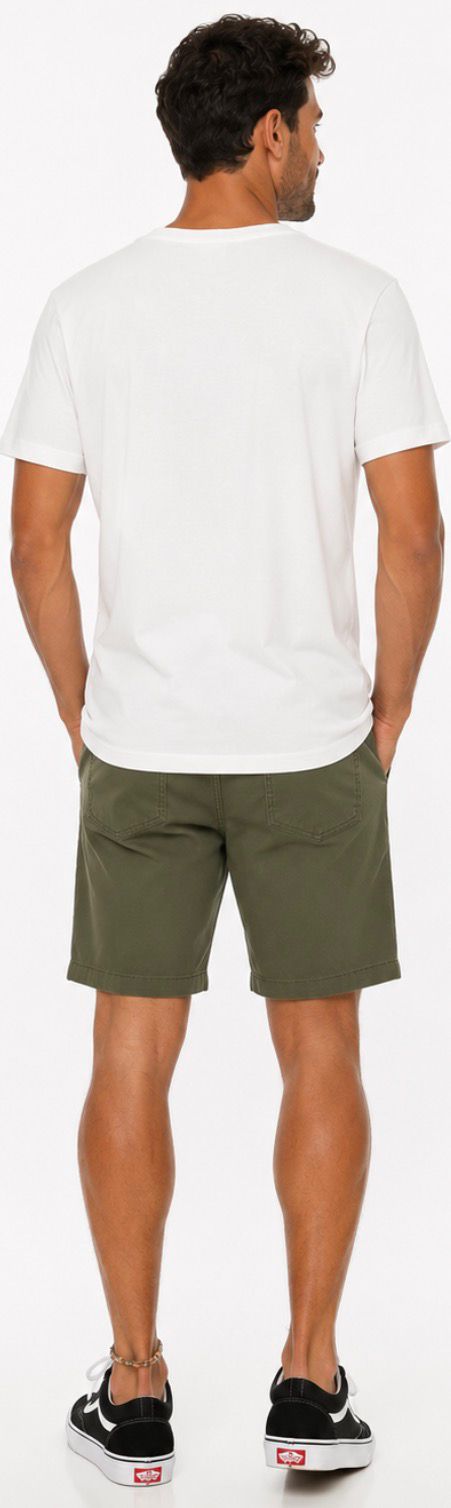 Tee Shirt blanc coupe Regular Col rond BASE | Homme - Vondutch