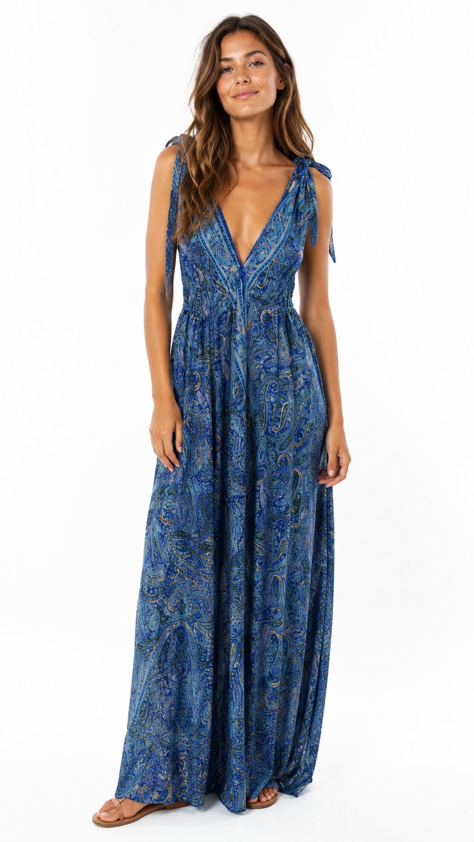 Robe Bleue Bohème Chic Femme | Élégance & Confort