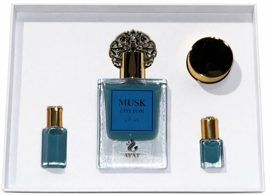 Coffret Musc Cotton AYAT – Eau de Parfum + Huile