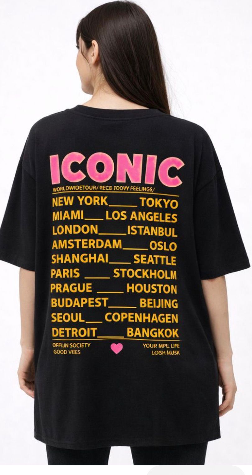 T-shirt ICONIC – L’indispensable tendance en plusieurs coloris