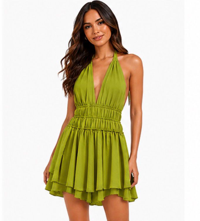 Combishort Femme Dos Nu Élégant – Décolleté Plongeant, Taille Froncée – Disponible en Plusieurs Couleurs