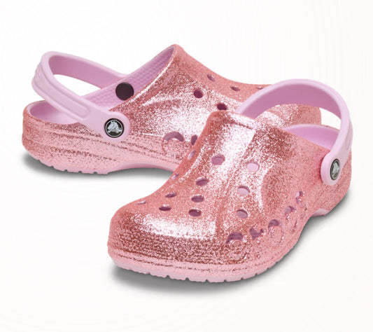Classic Glitter Clog Rose / Glitter