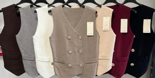 Gilet à bouton Iris