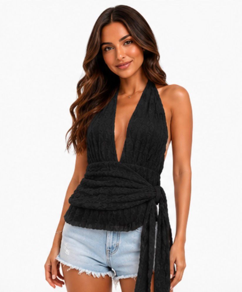 Top Dentelle Femme Dos Nu | Débardeur Bohème Chic Élégant | Plusieurs Coloris