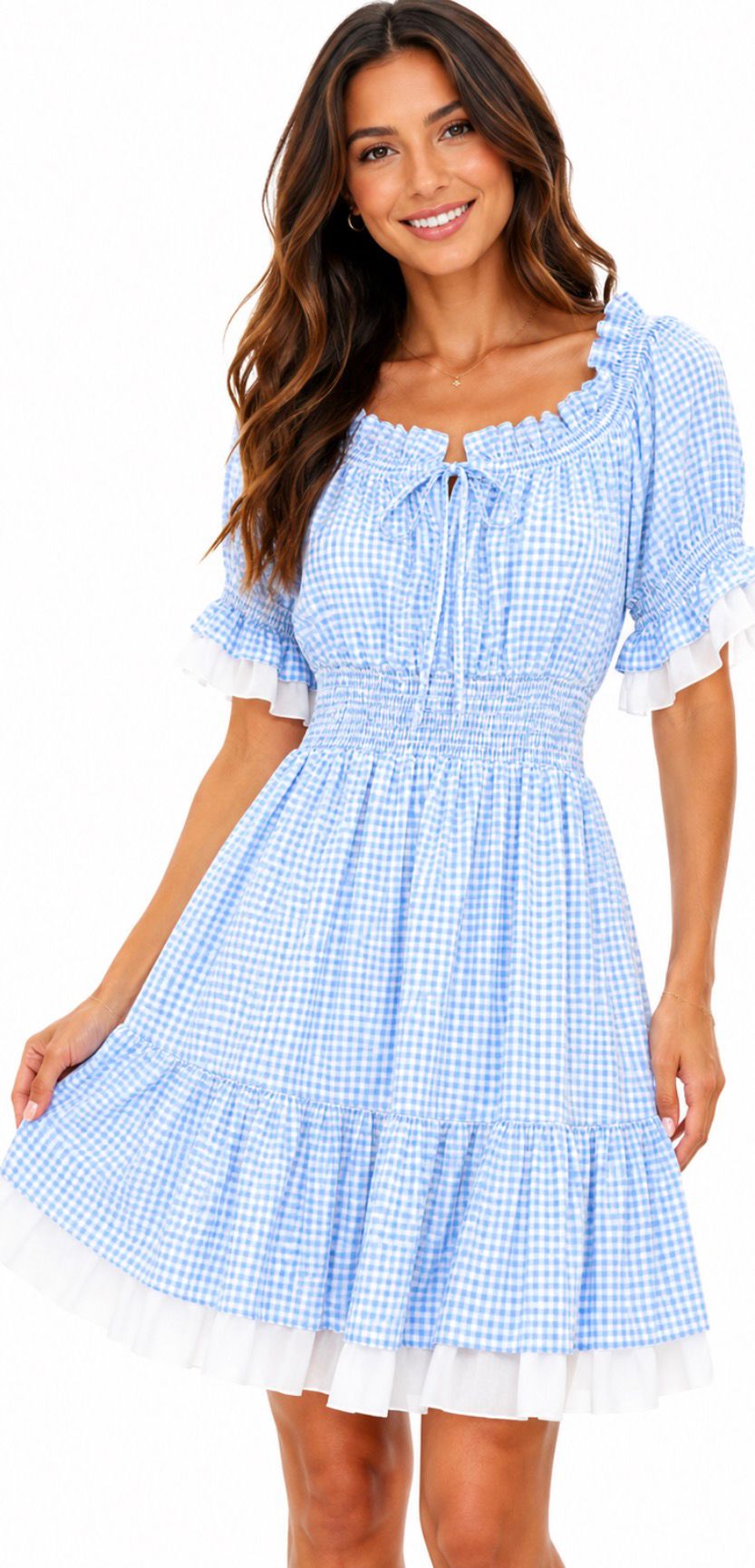 Robe Bohème Fleurie Femme | Robe Courte Romantique à Volants | Plusieurs Coloris