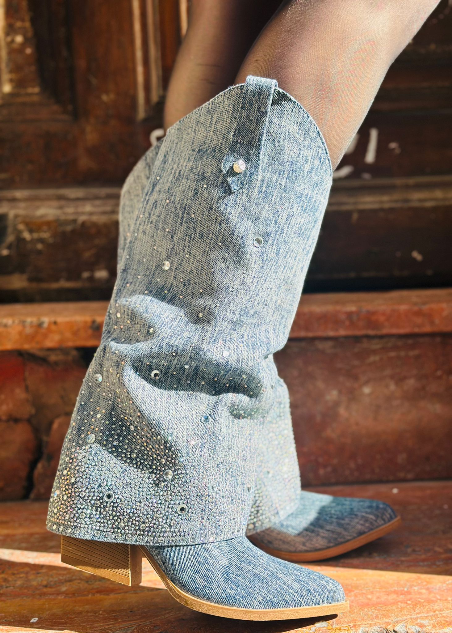 Bottes Denim&Strass