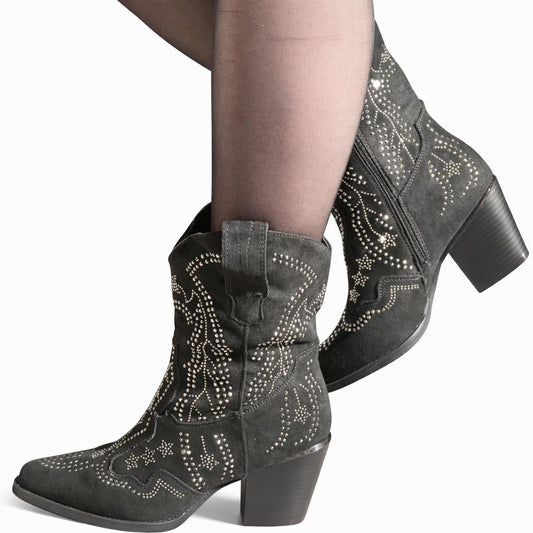 Bottines Santiag à paillettes