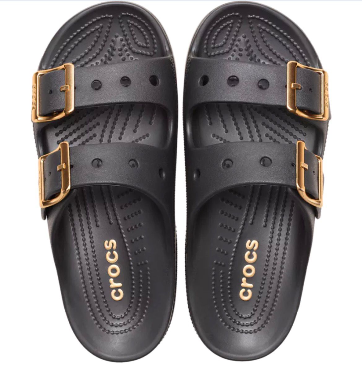 Crocs Sandales -Métallisé noir