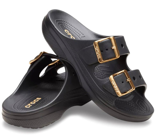 Crocs Sandales -Métallisé noir